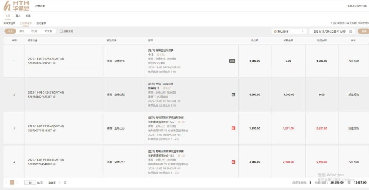 曝光华体会赢了两万块被扣款，客服说是打水，那就列举出来我打水赛事可以吗？